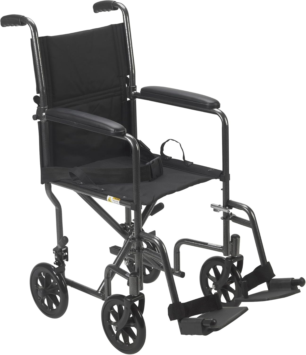 Signature Transport Wheelchair lightweight folding black wheelchair